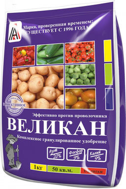 Великан (NPK 20-9-9) 1кг (1упак/25шт)