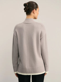 Джемпер с воротником стойкой / Zarina  фото 5