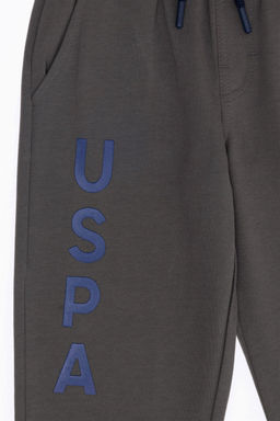 Детские спортивные штаны антрацитового цвета - U.s. polo assn фото 4