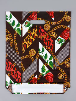 Цена за 25 шт. Пакет Гламур, полиэтиленовый с вырубной ручкой 38?47 см, 60 мкм