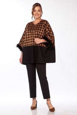 Жакет Belinga 5147 черный+рыжий