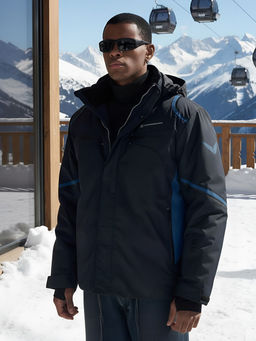 Горнолыжная куртка зимняя темно-синего цвета - Mtforce фото 22