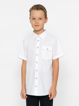 CRB wear/ CWJB 63282-20 Сорочка для мальчика,белый/Ex.Cherubino