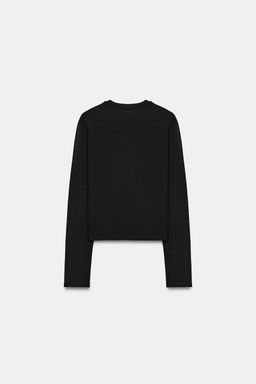 CAMISETA ALGOD?N 100% BOTONES / Negro - Zara фото 6