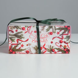 Цена за 5 шт. Коробка для капкейка «С Новым годом!», 16×16×7.5 см