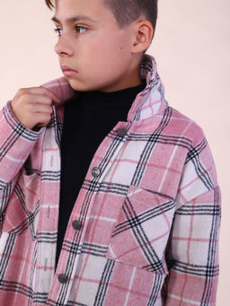 Рубашка Гранж коричневая клетка - Ладошки фото 45