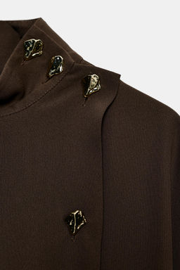 BELTED MIDI DRESS - Zara фото 9