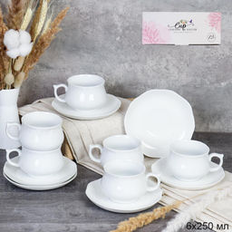 Чайный набор 12 предметов 250 мл / EDC-6482 /уп 12/