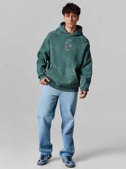 Теплое худи оверсайз мужское с обработкой эйсид - Mark formelle фото 2