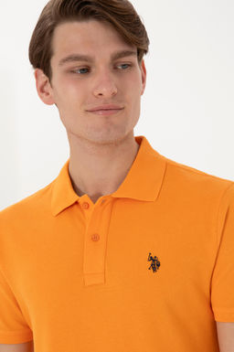Erkek Slim Fit Polo Yaka Turuncu Basic Ti__rt Sepette S_rpriz _ndirim - U.s. polo assn фото 2
