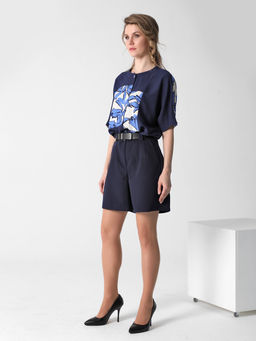 25249 Шорты т.синий