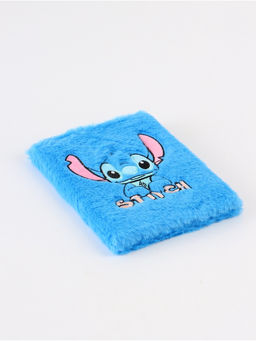 Блокнот пушистый и ручка многоцветная «Стич», голубой