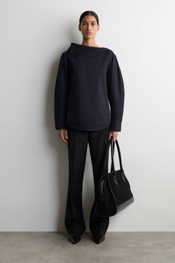 BLUSA DE ALGOD?N ASIM?TRICA - H&m фото 3