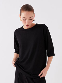 Bisiklet Yaka Kad?n Ti??rt