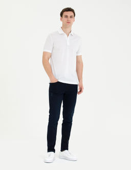 Beyaz Slim Fit Merserize Ti__rt - Pierre cardin фото 4
