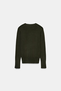 BASIC PLAIN KNIT JUMPER - Zara фото 6