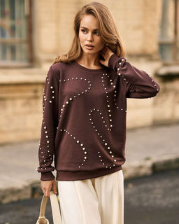 Свитшот с бусинами SSB003