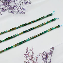 Бусины для украшений из Хризоколлы (60 бусин)