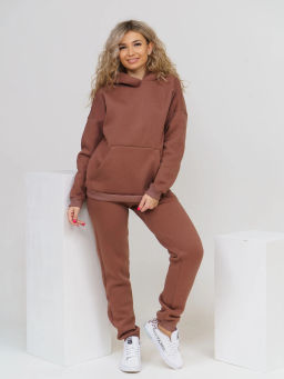 Костюм женский, цвет коричневый