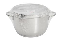 Кастрюля Грация, 24 см, 6,1 л, крышка металлическая - Metalac фото 3