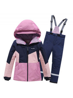 Горнолыжный костюм зимний для девочки розового цвета 9518R
