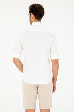 Мужская рубашка светло-хаки с длинным рукавом Неожиданная скидка в корзине - U.s. polo assn фото 5