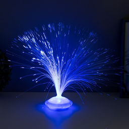 Фигурка светящаяся RISALUX «Веер. Фонтан», LED-ночник, 32 см, МИКС