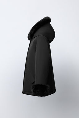 FAUX FUR HOODED PARKA - Zara фото 3