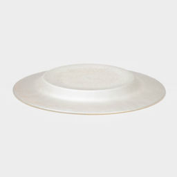 Тарелка Комета, d=21 см, стекло, цвет белое золото