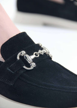 Лоферы туфли 172.1841be. черная замша