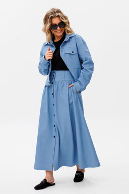 Жакет AmberA 1035B голубой  фото 6