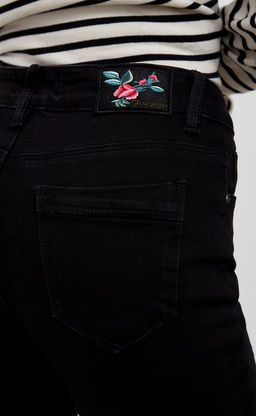 Джинсы F122-0140W black - Fine joyce фото 4
