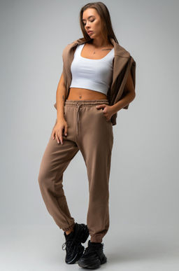 Женский костюм оверсайз из футера трехнитки Happyfox - Happy fox фото 12