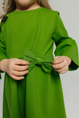 Платье Леди, цвет Травяной-зеленый, 78% х/б 16% пэ 6% лайкра