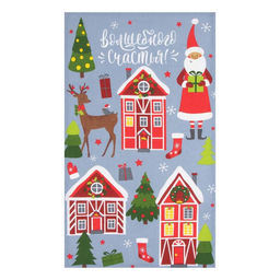 Набор кухонных полотенец Доляна Дом там где сердце 35х60см-2шт, 100% хл фото 3