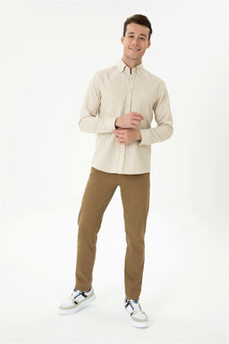 U. S. Polo Assn Мужская рубашка с длинным рукавом Stone - U.s. polo assn фото 10