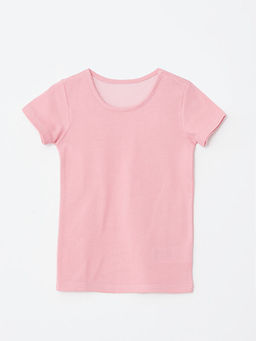 Bisiklet Yaka K?sa Kollu K?z ?ocuk Fanila