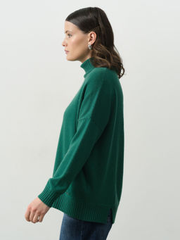 Джемпер из кашемира 12072 изумрудный