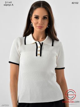 Футболка поло на пуговицах