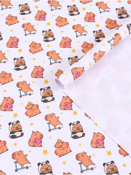 Цена за 10 шт. Бумага упаковочная «Капибары», 70 × 100 см