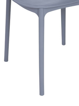 Стул пластиковый, графит