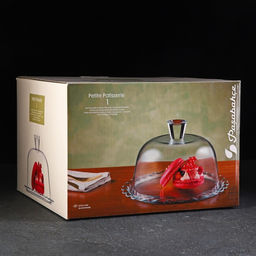 Блюдо с крышкой стеклянное Patisserie, d=26.4 см, h=15.5 см