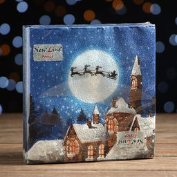 Цена за 2 шт. Салфетки бумажные Новогодняя сказка, 2 слоя, 33?33 см, 20 шт.