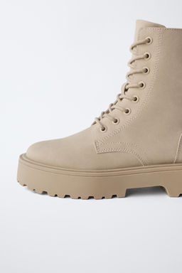 LACE-UP ANKLE BOOTS - Zara фото 6