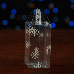 Цена за 5 шт. Складная коробка из PVC 4 x 4 x 8 см Праздничное настроение - UPAK LAND фото 2