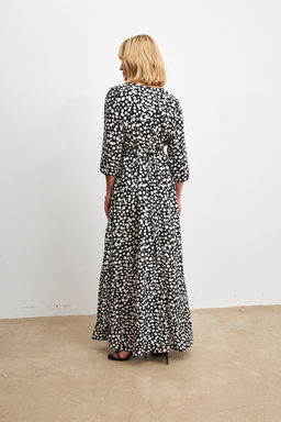 Платье 156708 (черно-белый)