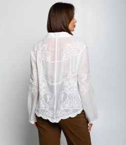 Блуза #КТ301 (19), белый - Dommod фото 3