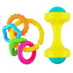 Набор погремушек Маленькие радости, 2 шт, цвет МИКС, Крошка