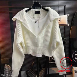 Свитер женский с широким воротником