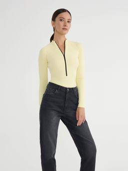 CONTE Боди в рубчик на молнии LBD 2790 lemonade - Conte elegant фото 3